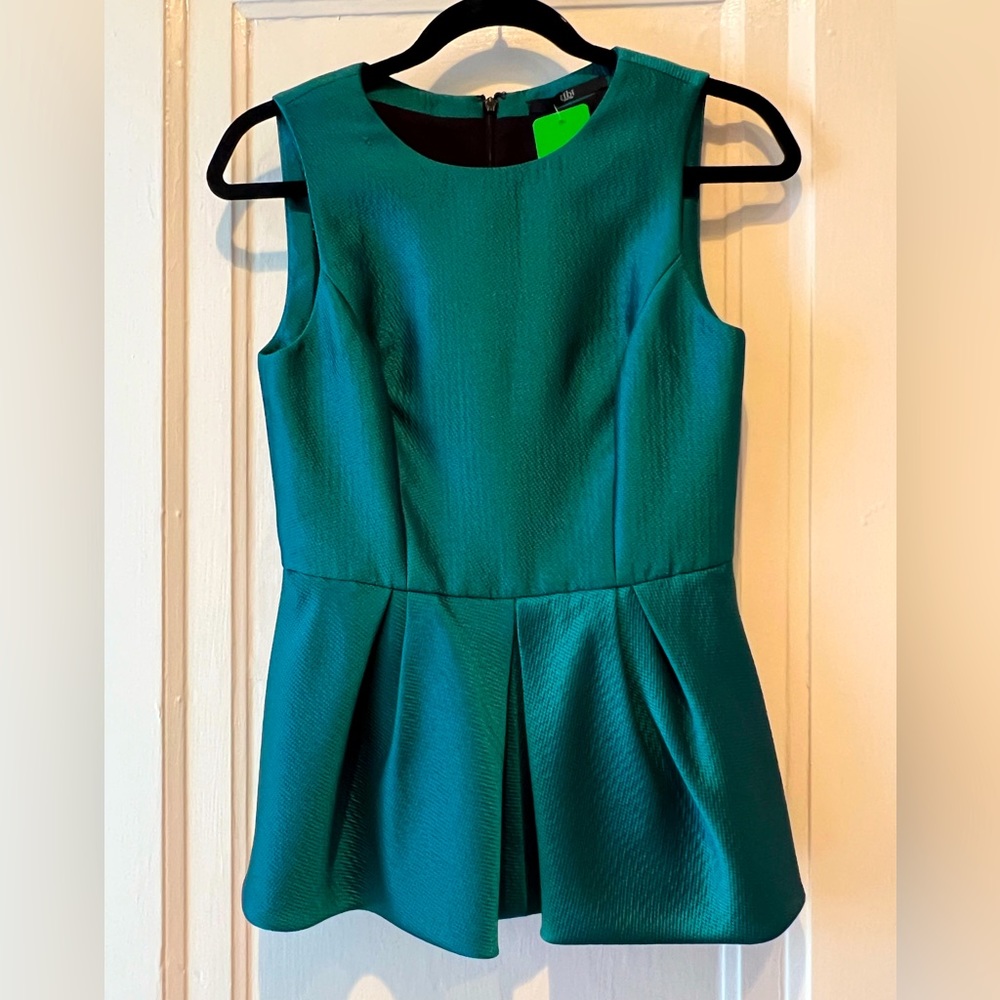 Tibi green sample top. Size 2